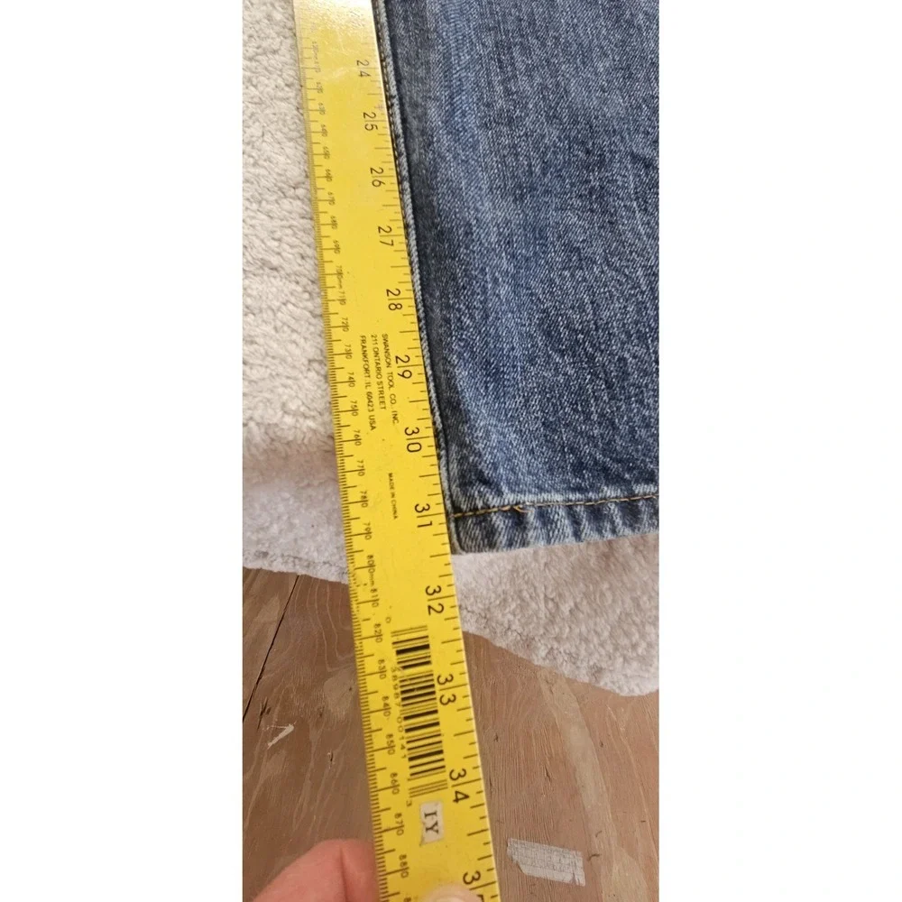 Cinch Men's 42x32‎ Blue Straight Jeans Denim Button Zip 5-Pocket Regular Fit